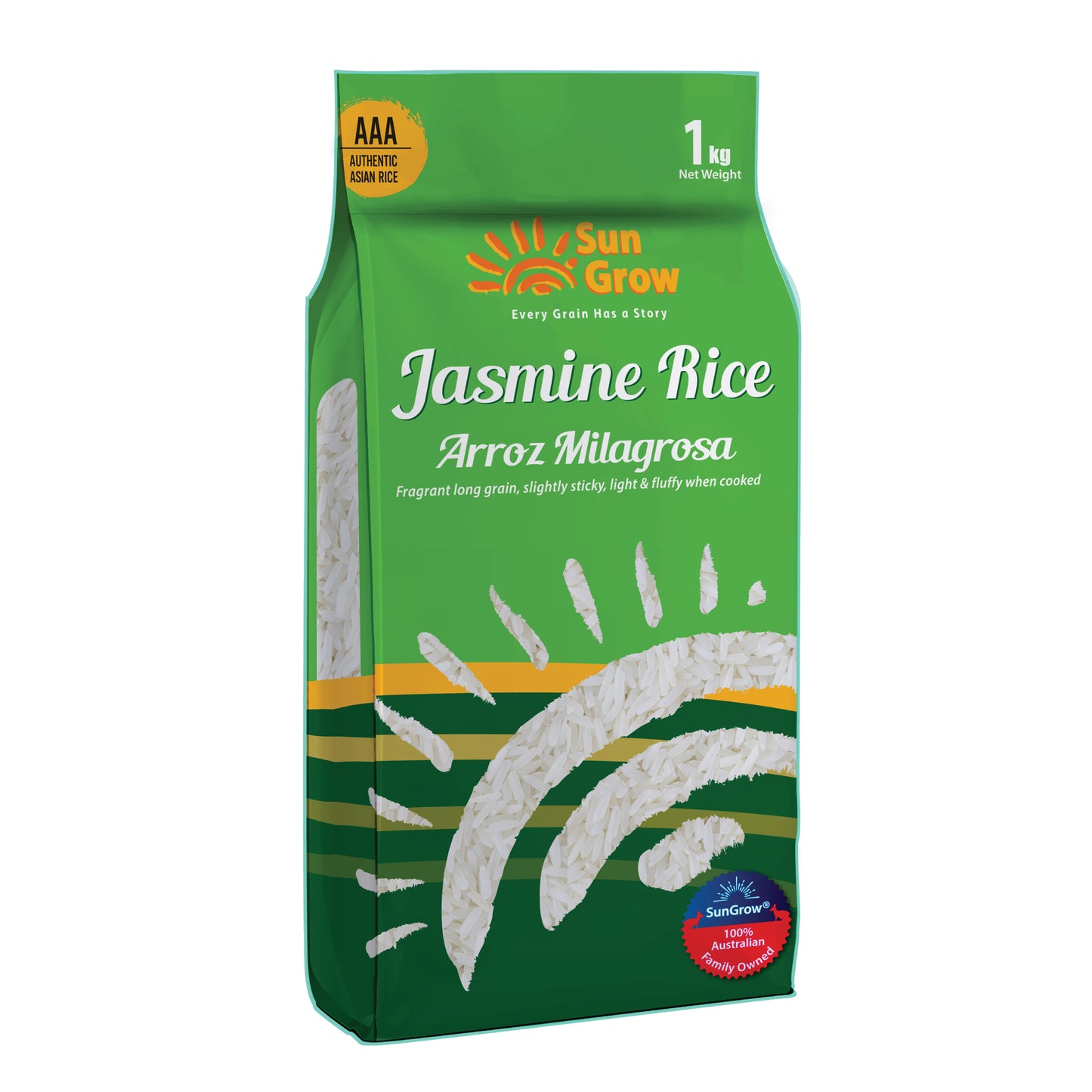 Sun Grow Jasmine Rice 1kg (12 x 1kg)