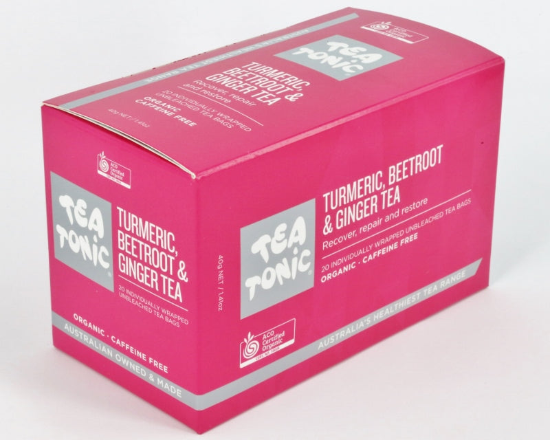 Tea Tonic Turmeric, Beetroot & Ginger 20 Tea Bags