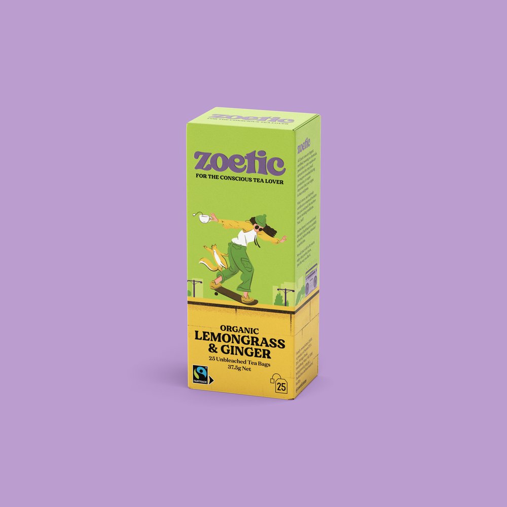 Zoetic Lemongrass & Ginger Tea 25 tea bags