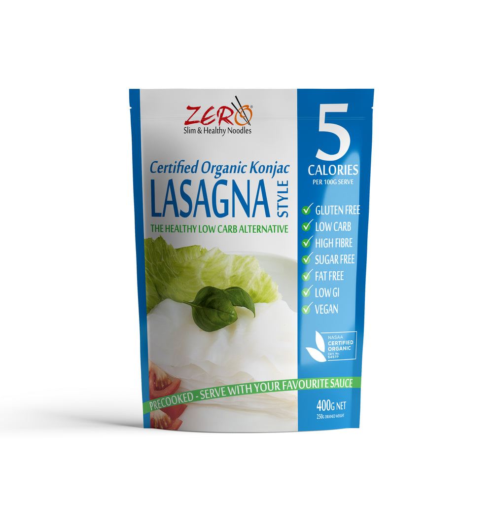 ZERO Konjac LASAGNA SHEETS 400g  ( Pack of 12 )