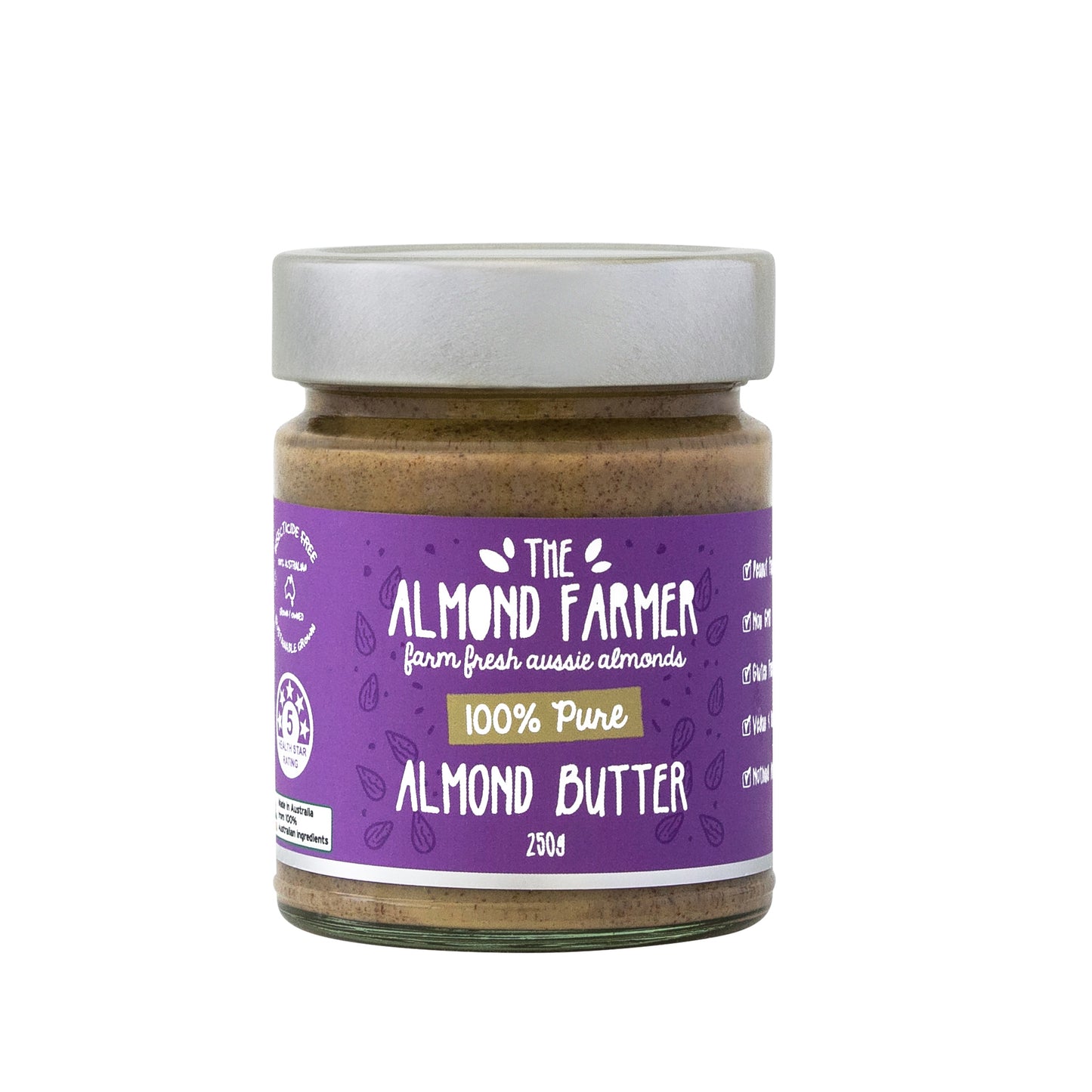 Almond Farmer 100% Pure Almond Butter 250g