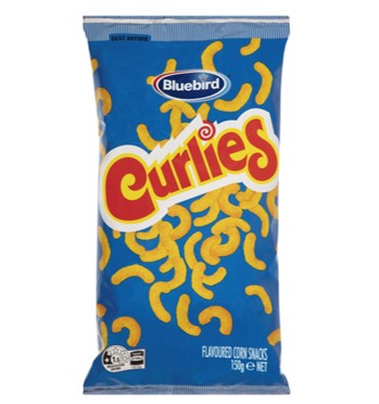 Bluebird Curlies Chips 150g (16 x 150g)
