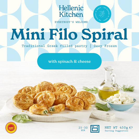 Hellenic Kitchen Spinach/Feta Twist 450g