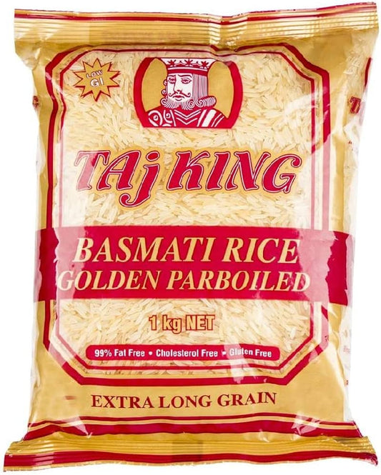 Taj King Sella Basmati Rice 1kg (12 x 1kg)