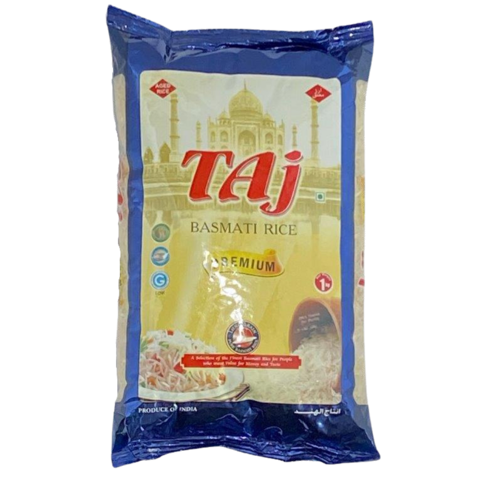 Taj Premium Basmati Rice 1kg (12 x 1kg) – Caffe' Mondo