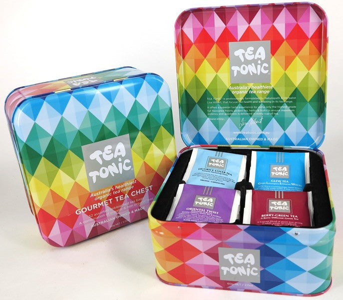 Gourmet Sampler Mini Tea Chest - 32 Tea Bags