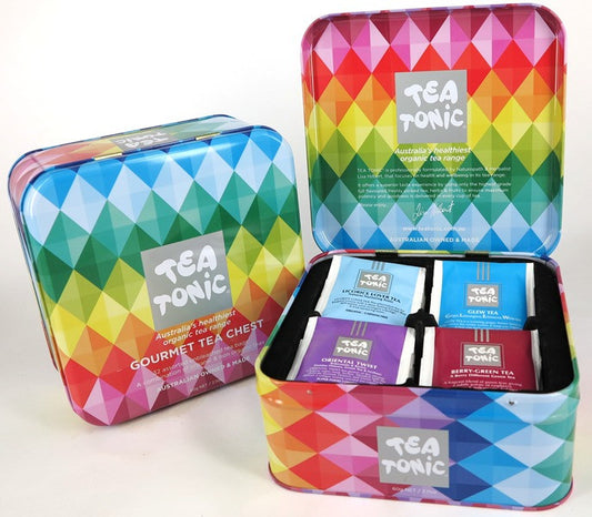 Gourmet Sampler Mini Tea Chest - 32 Tea Bags